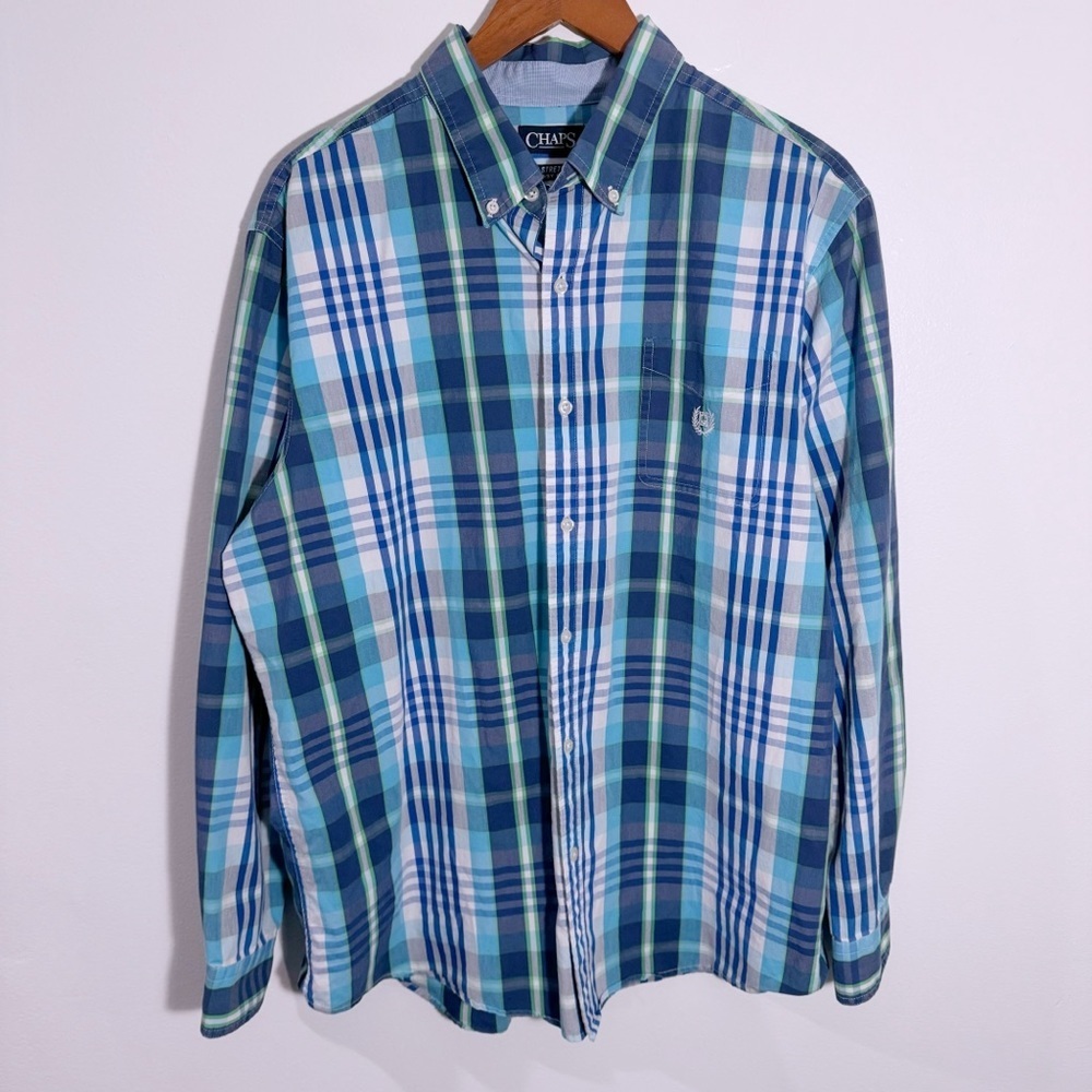 Chaps Stretch Easy Care‎ Button Down Shirt Size XL